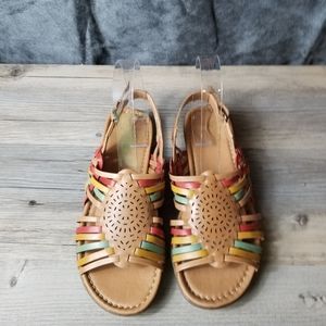 Naturalizer Whistle Huarache Leather Multicolor Sandals